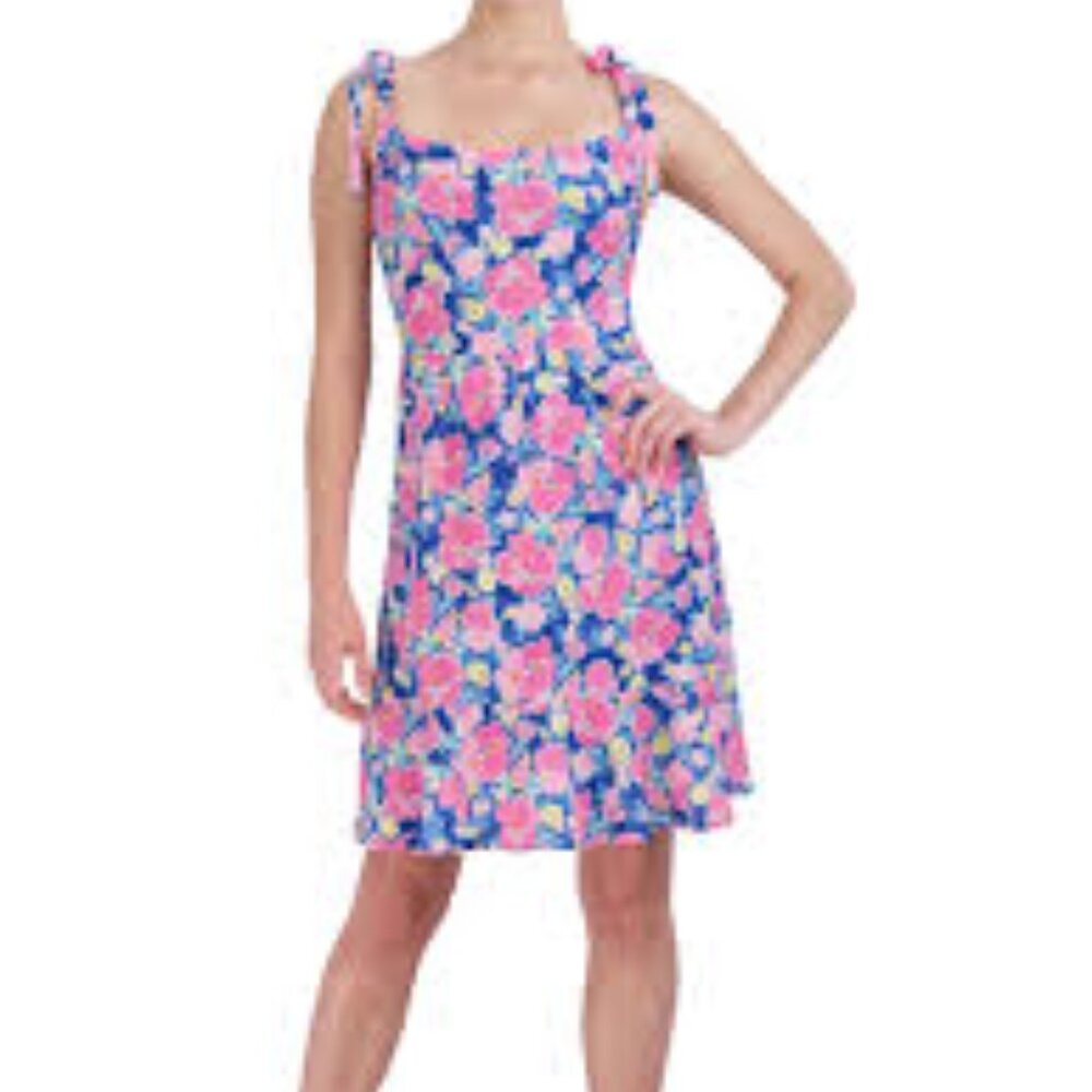 BCBGENERATION WOMEN'S FLORAL PRINTED CREPE DRESS SIZE 6 BRAND NEW WITH TAGS